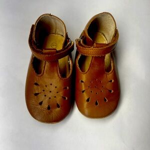 Baby Biden Brown Leather Shoes